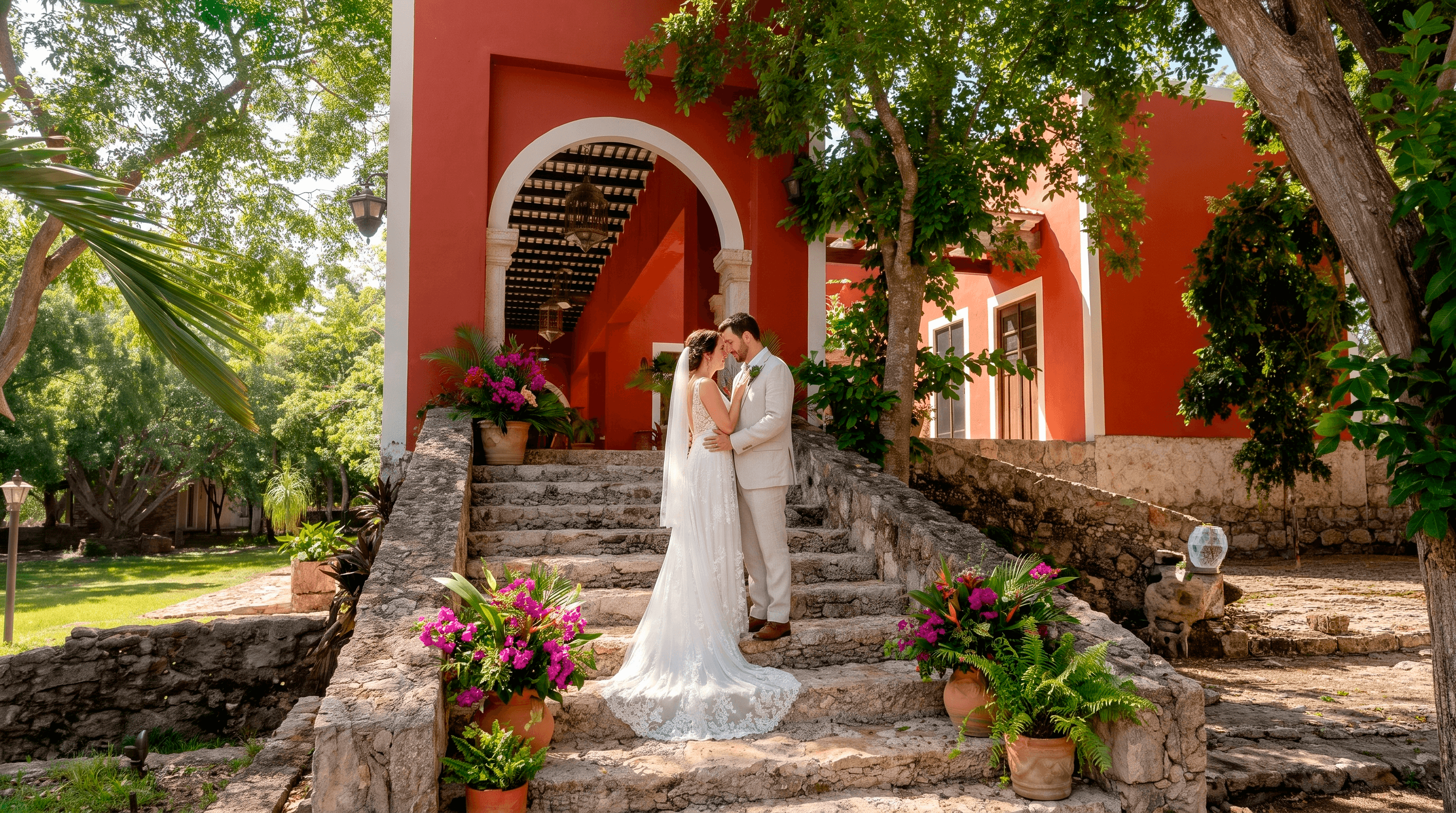 Boda real en Hacienda Zamná