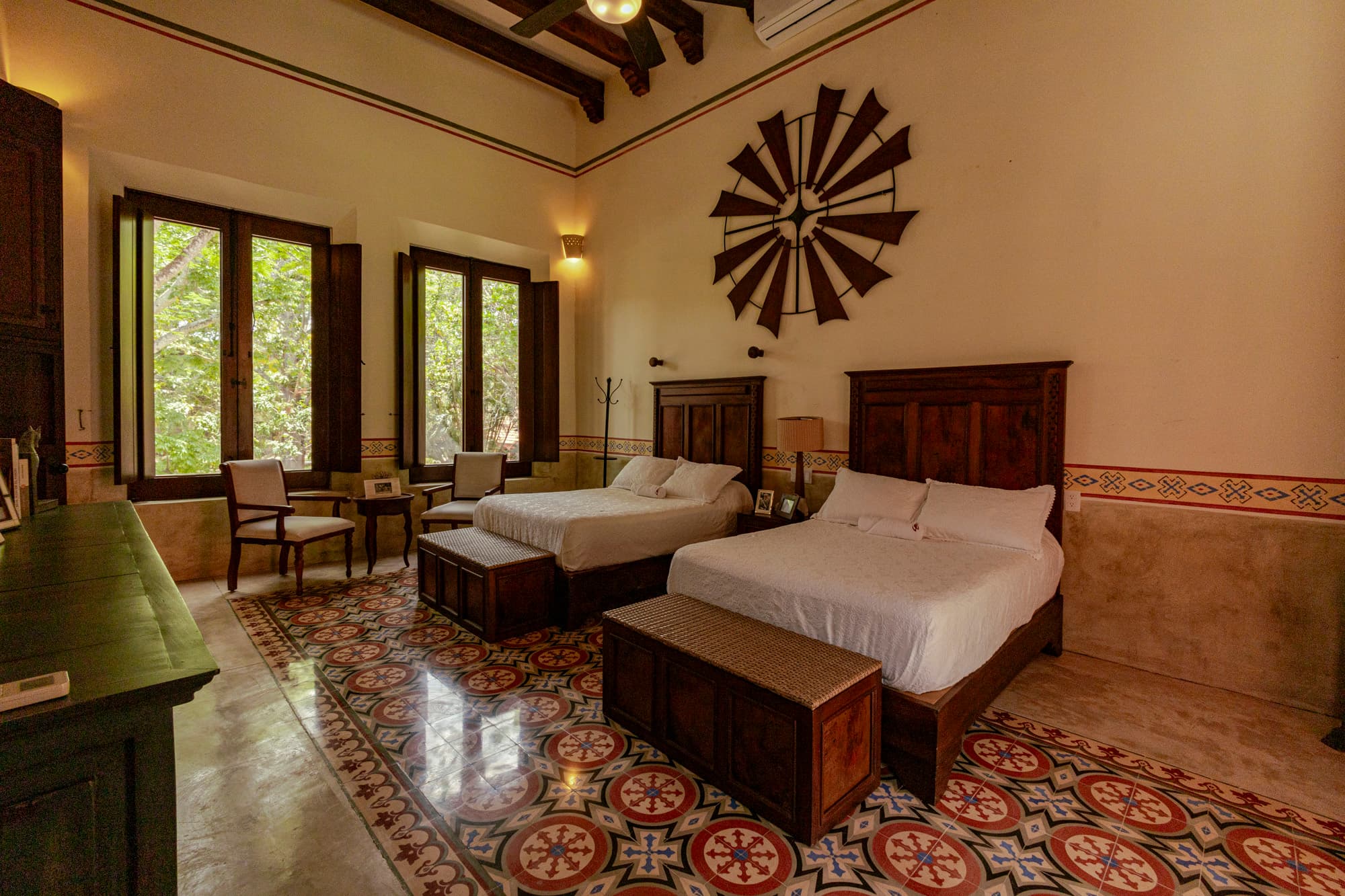 Habitación de hospedaje en Hacienda Zamná