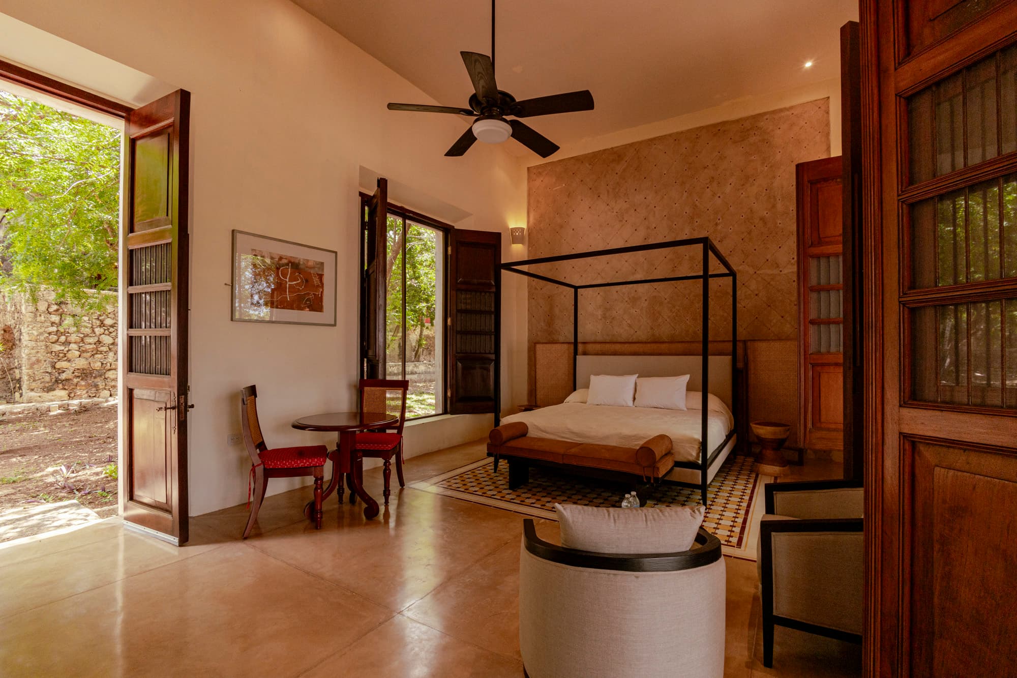 Habitación de hospedaje en Hacienda Zamná