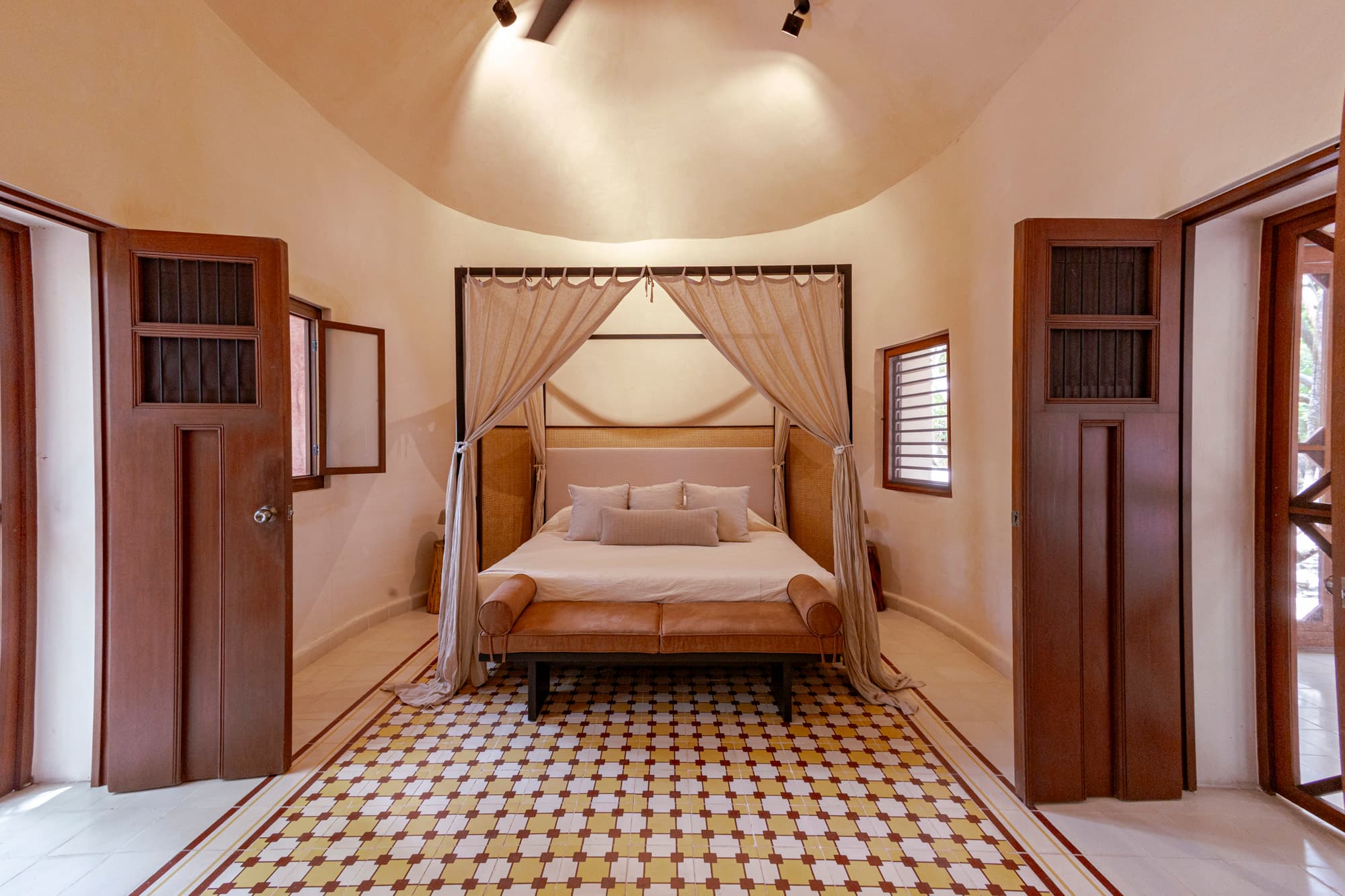 Habitación de hospedaje en Hacienda Zamná