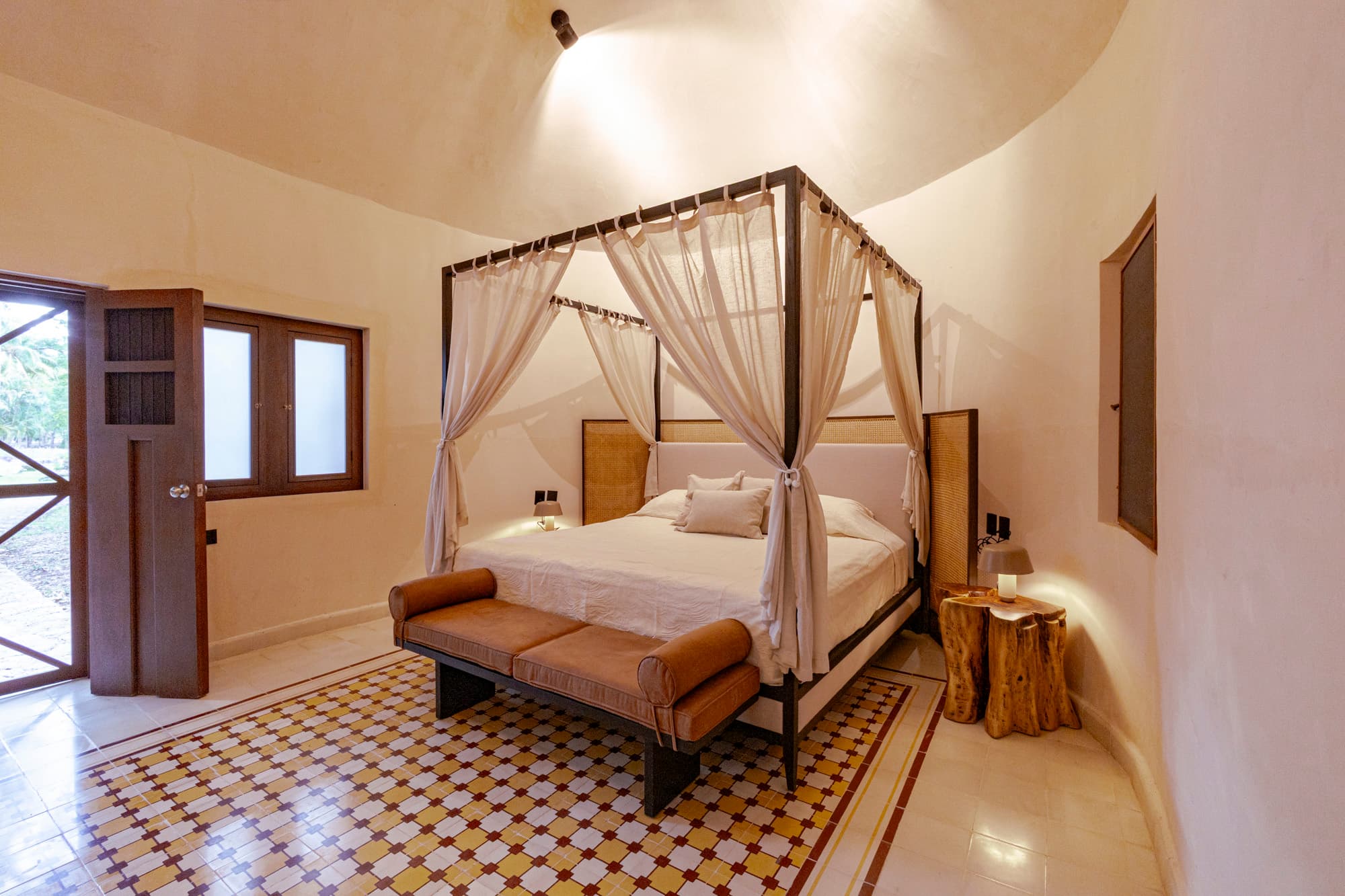 Habitación de hospedaje en Hacienda Zamná